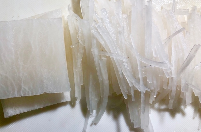 大根のつまを撮った写真