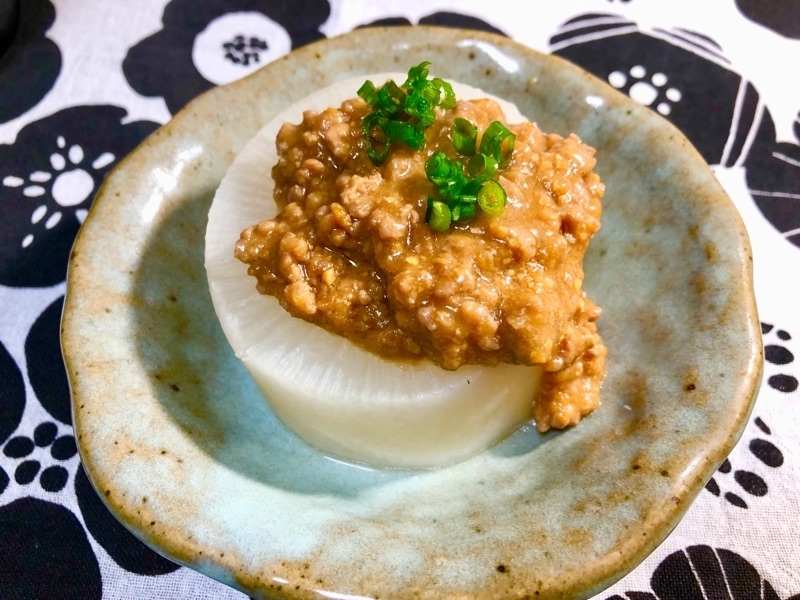 肉味噌のふろふき大根を撮った写真