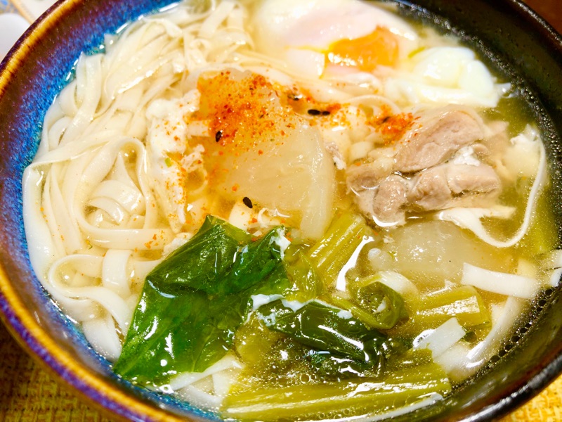 カブの煮ものの豆腐麺を撮った写真