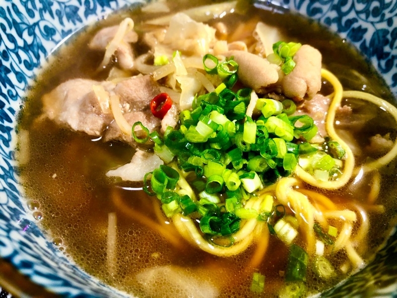 低糖質モツラーメンを撮った写真