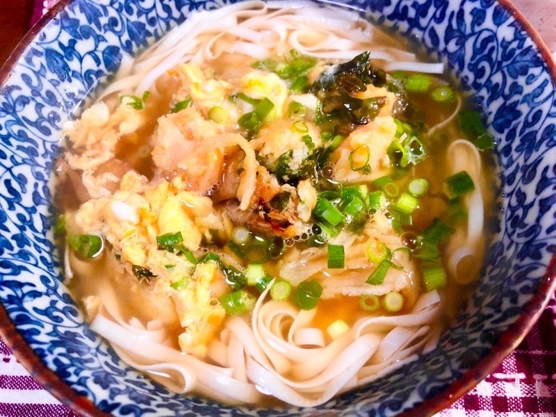 低糖質かき揚げの卵とじ豆腐麺を撮った写真