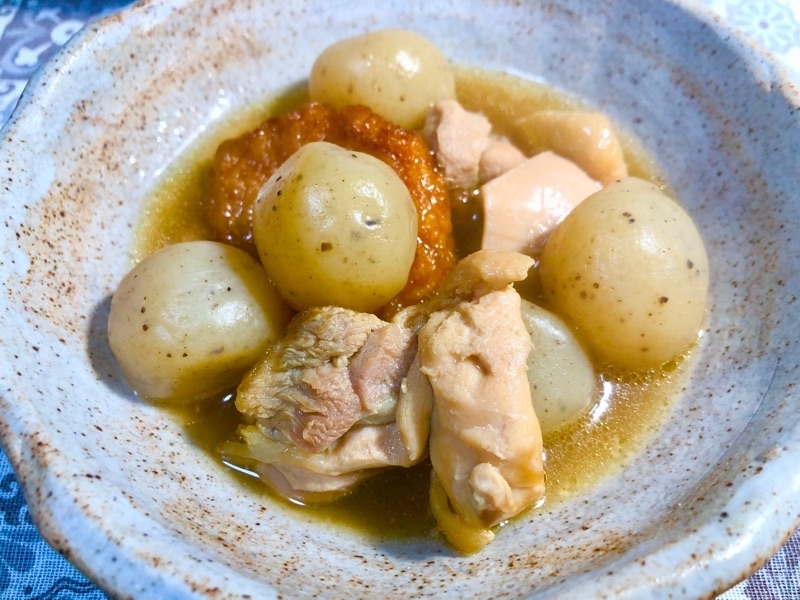 玉こんにゃくの煮物を撮った写真