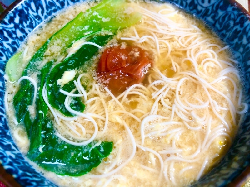 低糖質とうふ麺のにゅう麺風を撮った写真