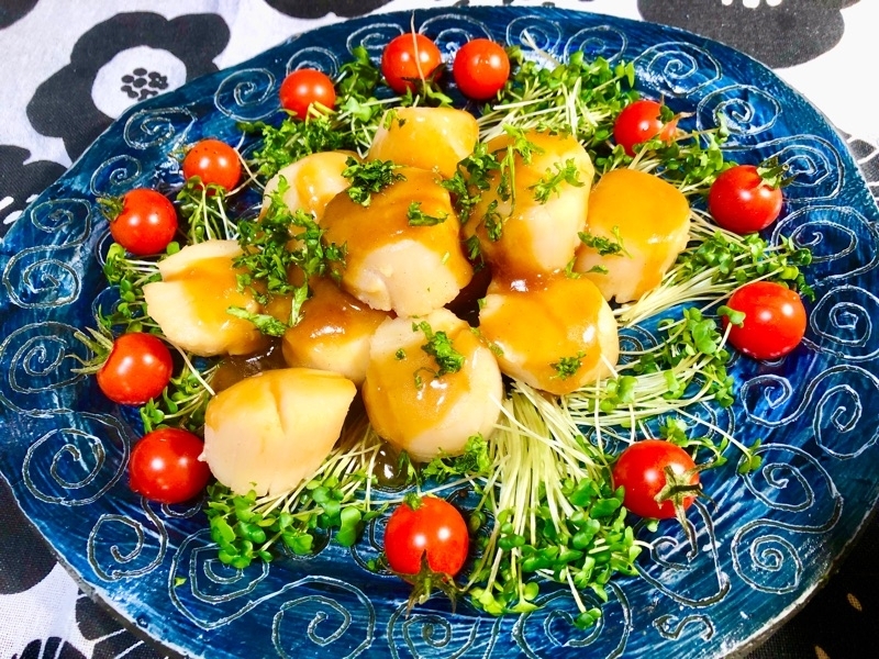 ホタテのバター醤油焼きを撮った写真