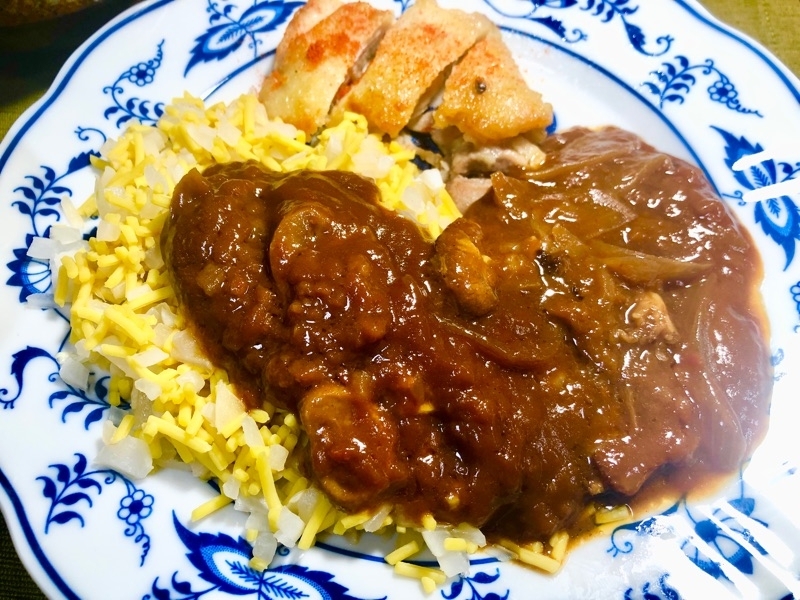 低糖質麺のライス風ハヤシを撮った写真