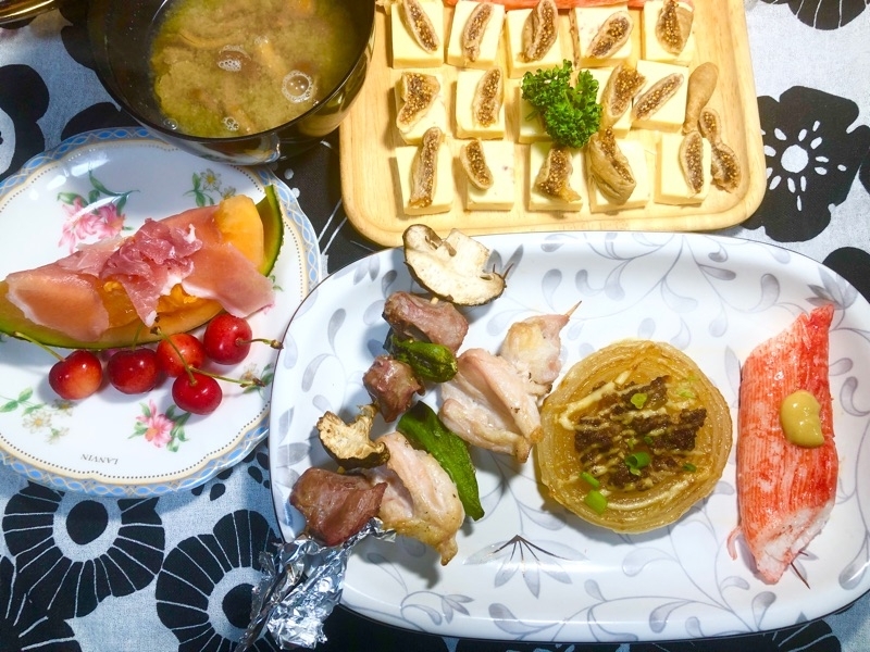 本日の夕食を撮った写真