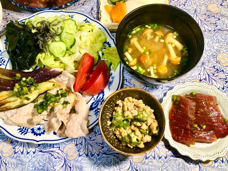 本日の夕食を撮った写真