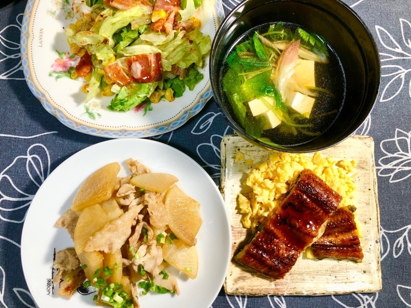本日の夕食を撮った写真