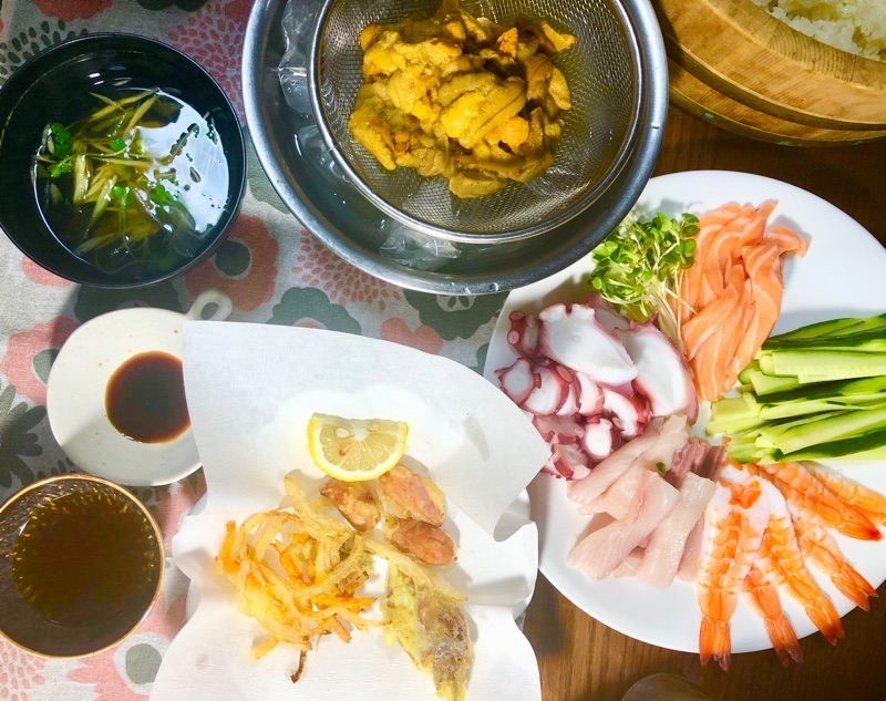 本日の夕食を撮った写真