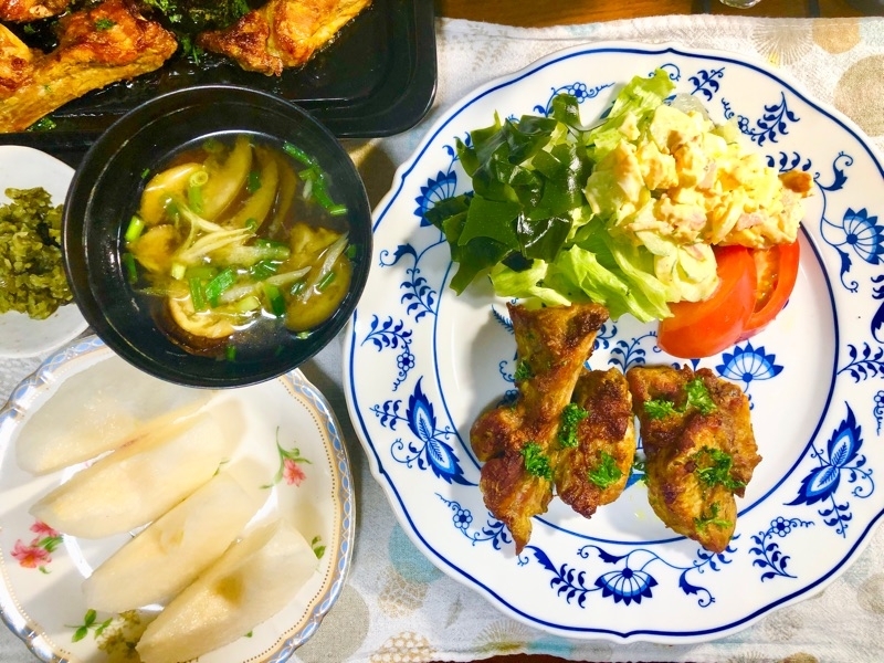 本日の夕食を撮った写真