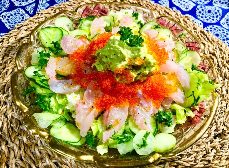 鯛のカルパッチョを撮った写真