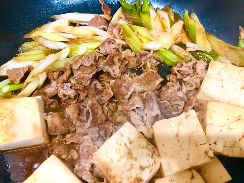 肉豆腐を撮った写真