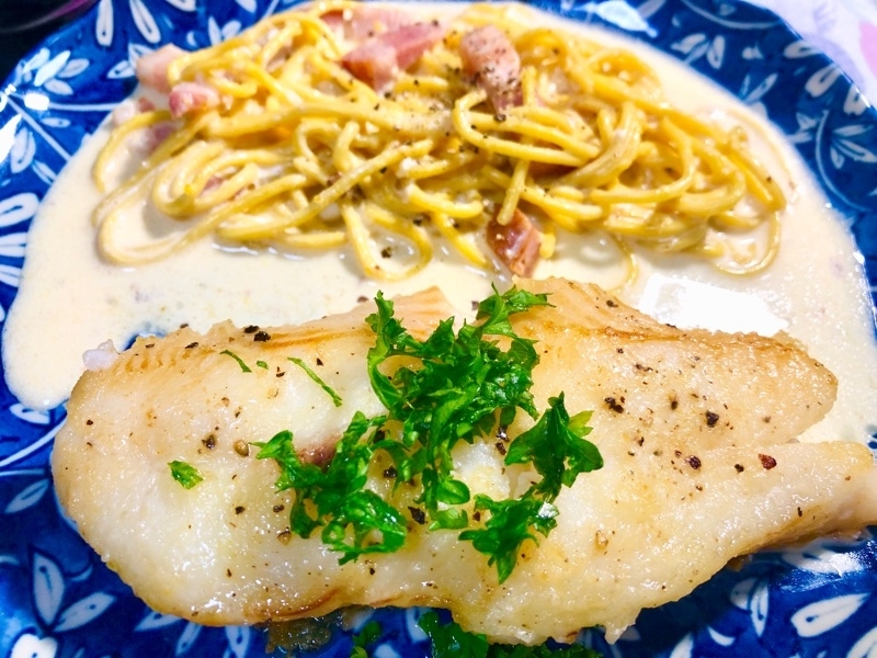 カレイのムニエルを撮った写真
