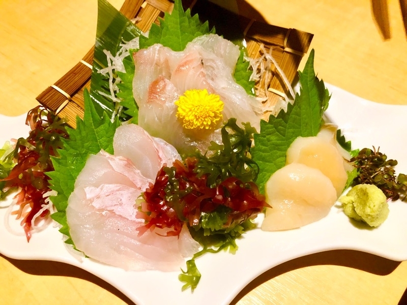 白身のお刺身を撮った写真