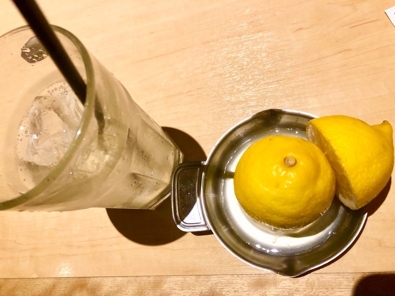 生しぼりレモンサワーを撮った写真