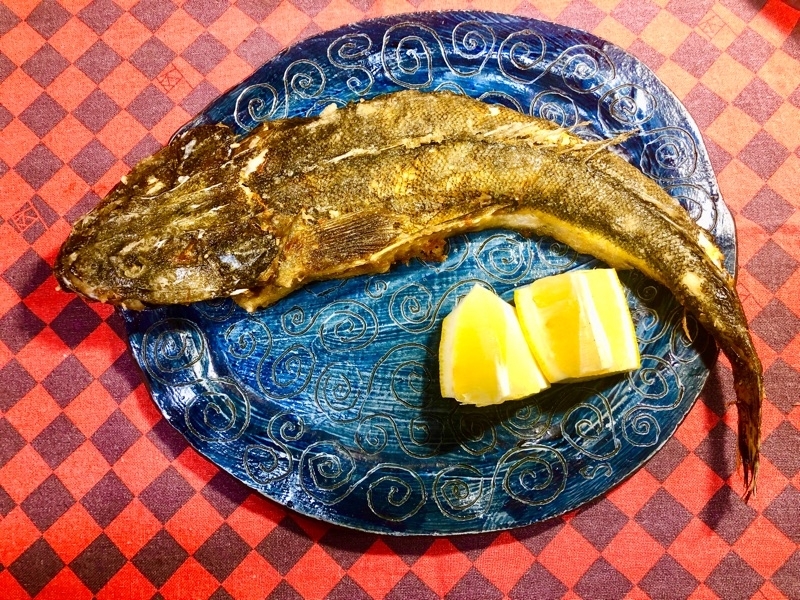 コチの丸揚げを撮った写真