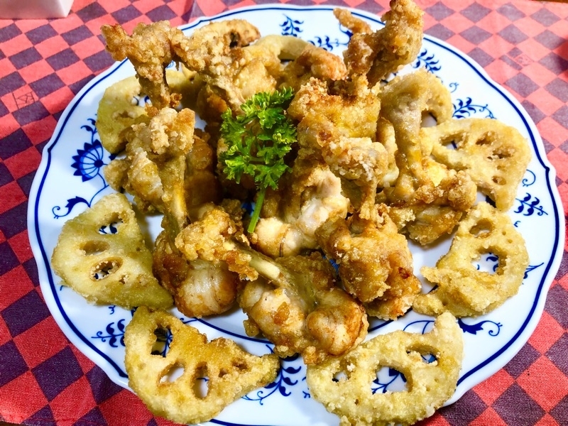鶏のチューリップ唐揚げカレー風味を撮った写真