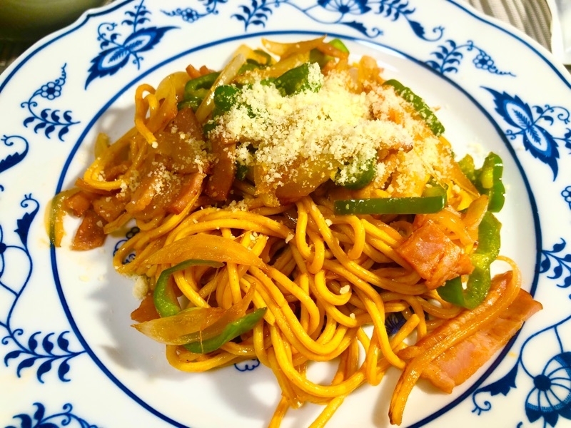低糖質麺のナポリタンを撮った写真
