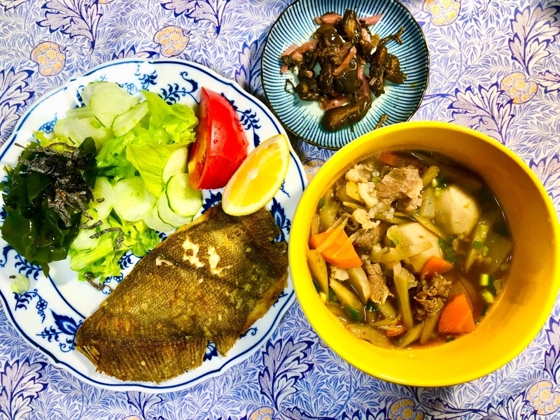 本日の夕食を撮った写真