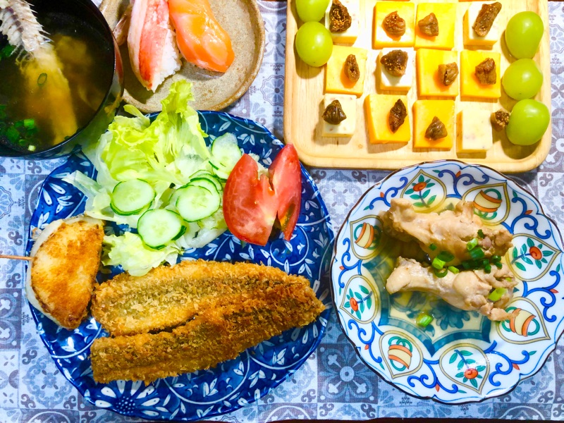 本日の夕食を撮った写真