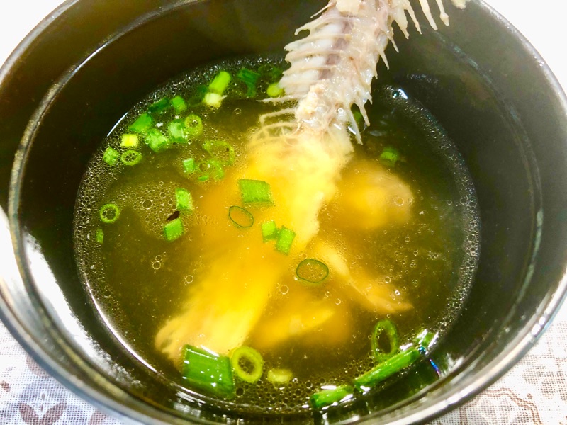 ホッケのあら汁を撮った写真