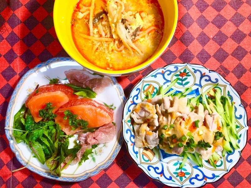 本日の夕食を撮った写真