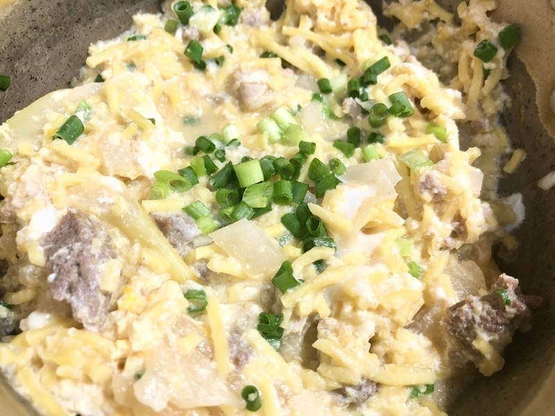 低糖質麺のおじや風を撮った写真