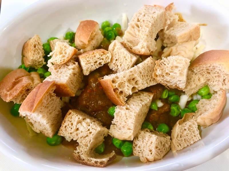 ブランパンをのせて撮った写真