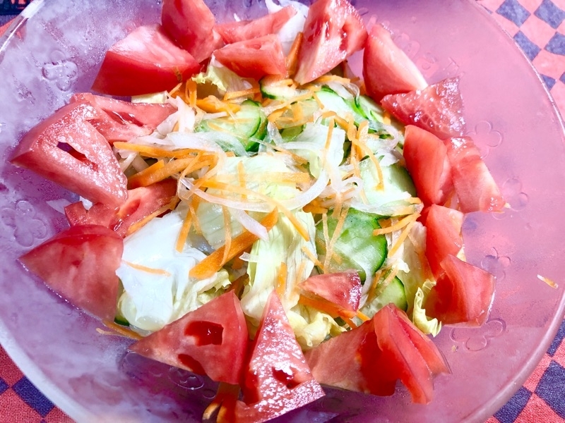 サラダを撮った写真