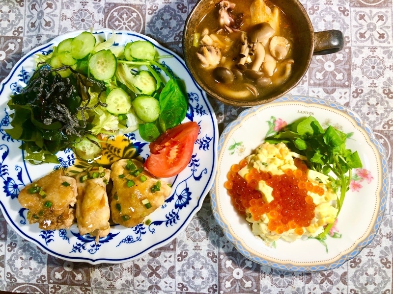 本日の夕食を撮った写真
