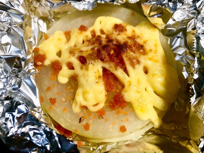 鮭ふりかけの焼き玉ねぎを撮った写真