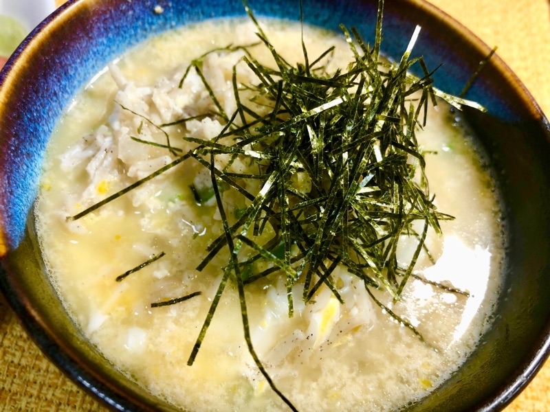 牛肉豆腐のおじや風を撮った写真