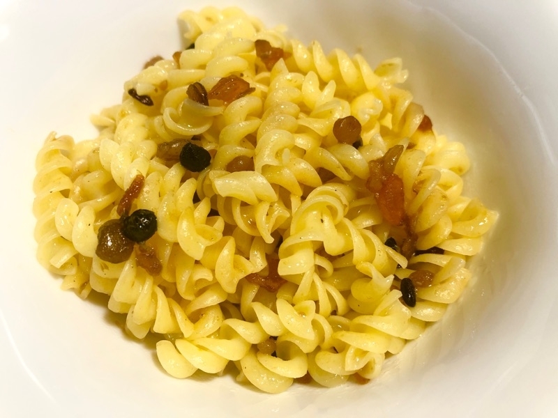 バーニャカウダソースパスタを撮った写真