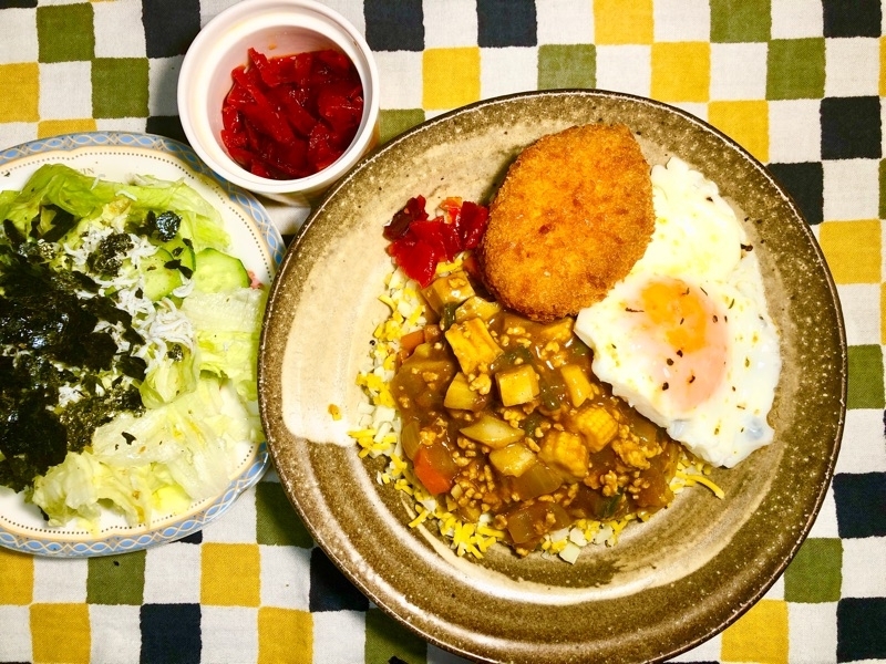 本日の夕食を撮った写真