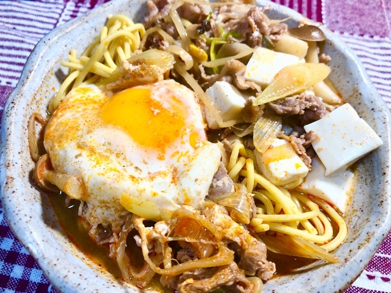 低糖質麺のユッケジャンクッパを撮った写真