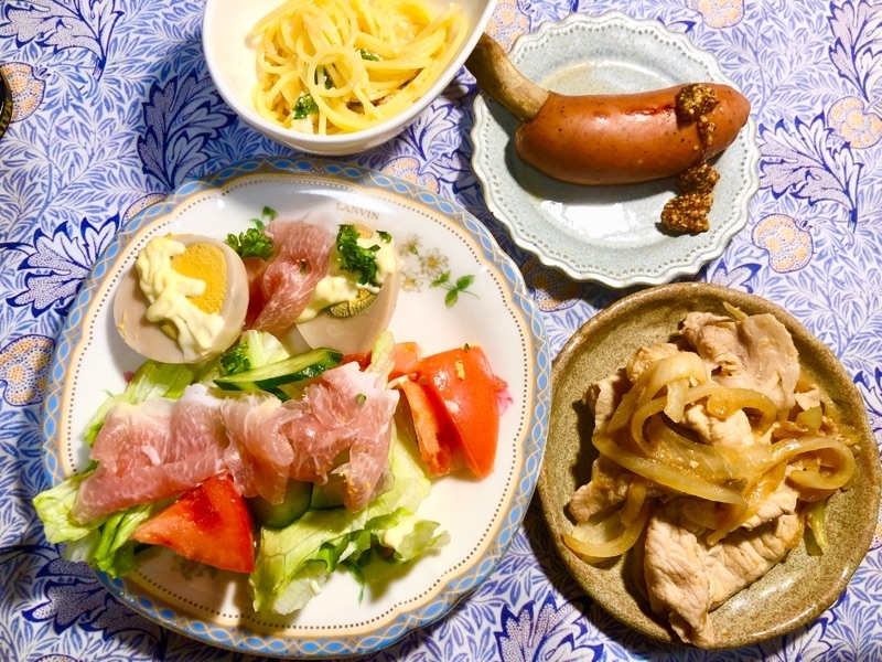 本日の夕食を撮った写真