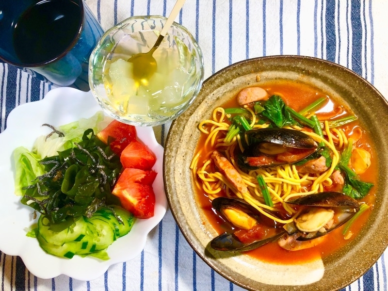 昼食を撮った写真