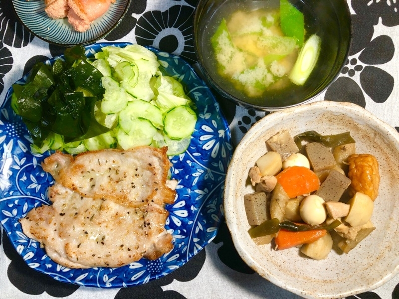 本日の夕食を撮った写真
