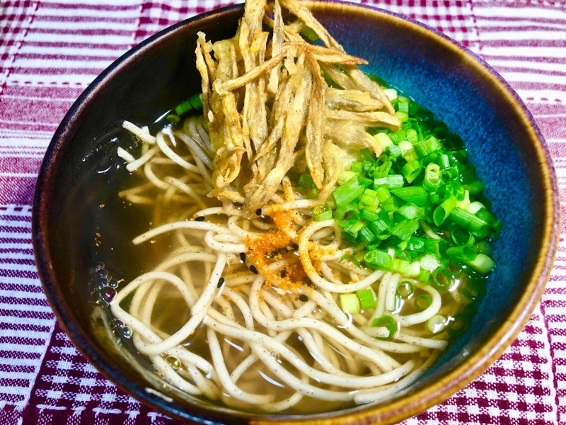 ゴボ天の低糖質そばを撮った写真
