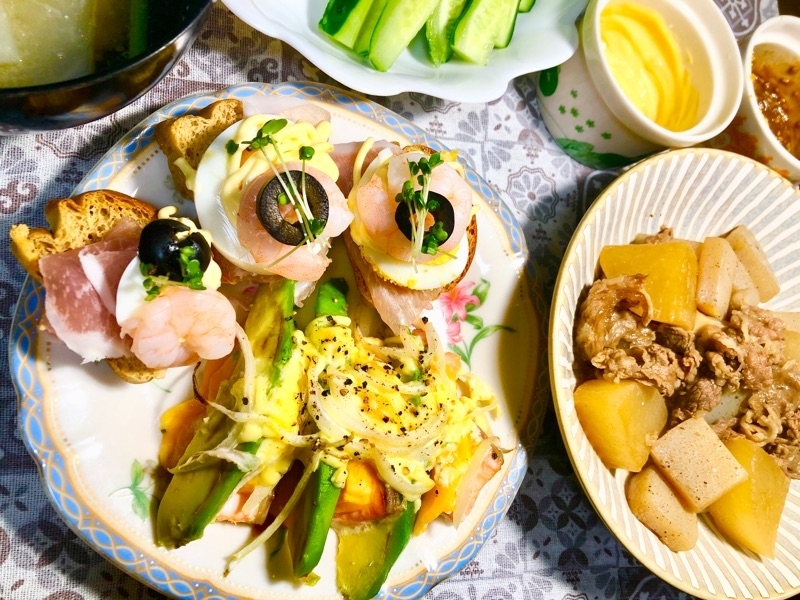 本日の夕食をと