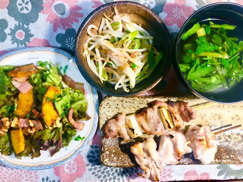 本日の夕食を撮った写真