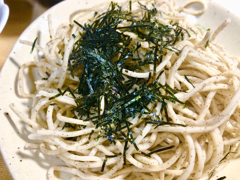 低糖質そばを撮った写真
