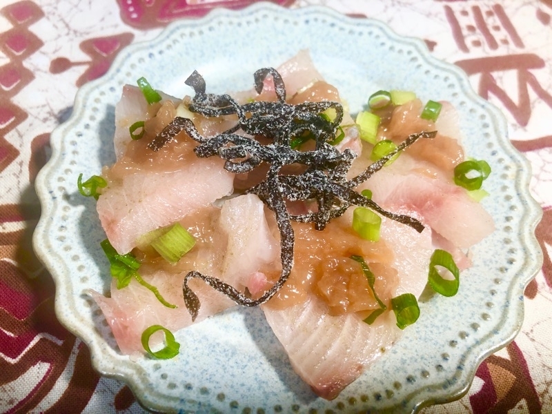 梅ブリ取り分けて撮った写真