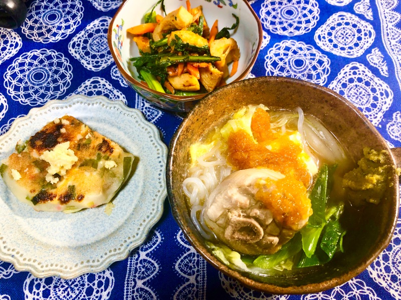 本日の夕食を撮った写真