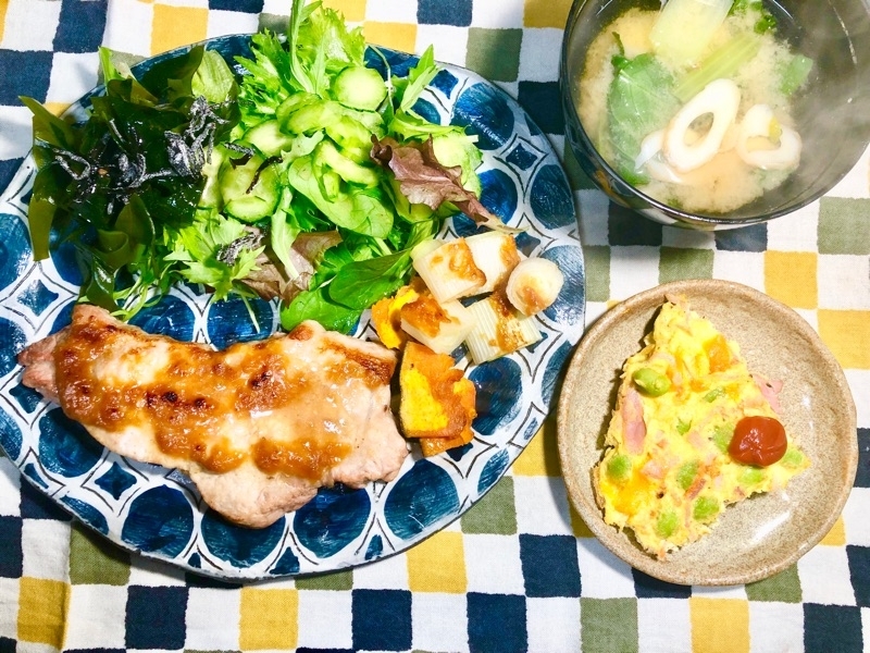 本日の夕食を撮った写真