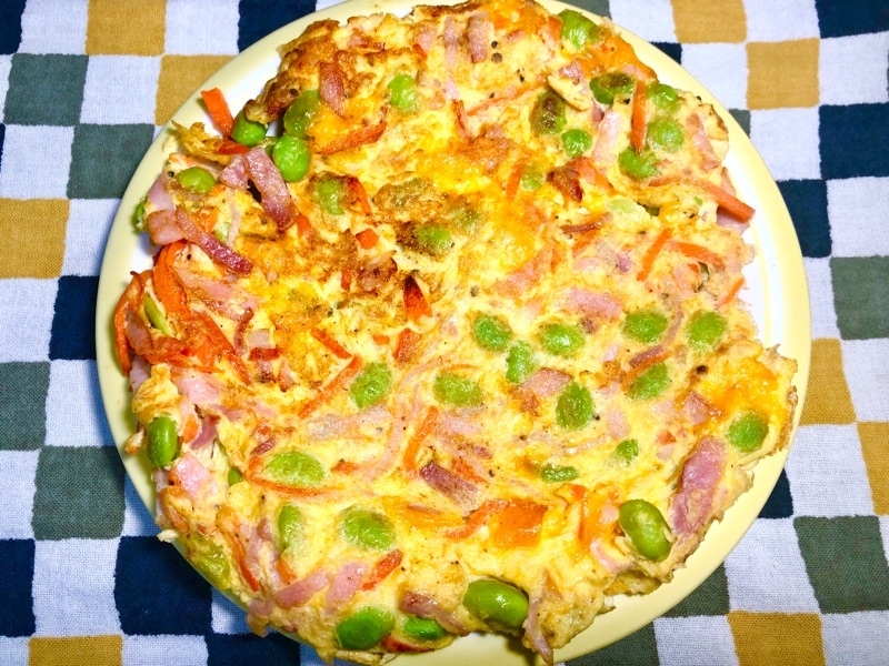 枝豆のスパニッシュオムレツを撮った写真
