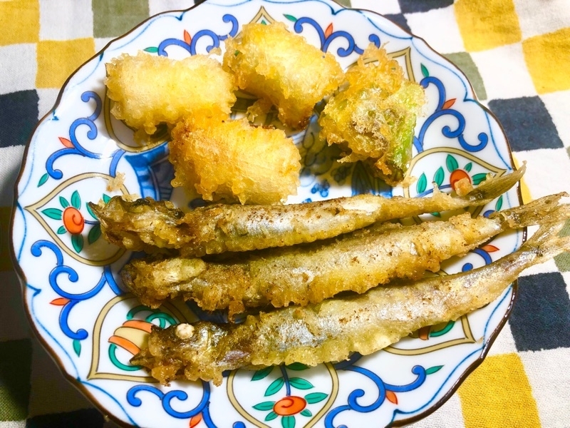 子持ちシシャモ揚げを撮った写真
