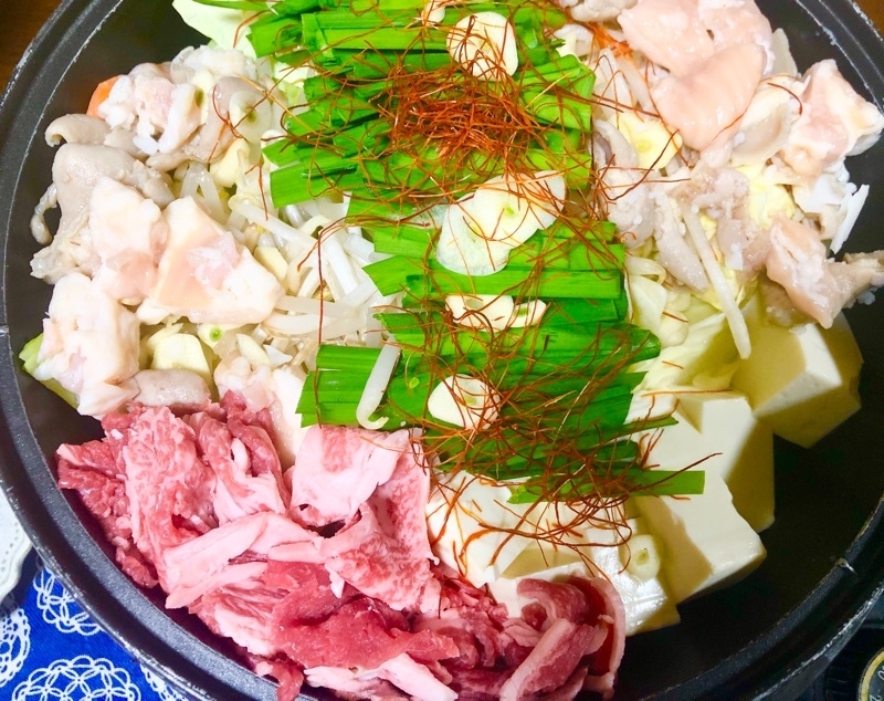 もつ鍋を撮った写真