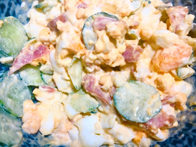 卵サラダを撮った写真