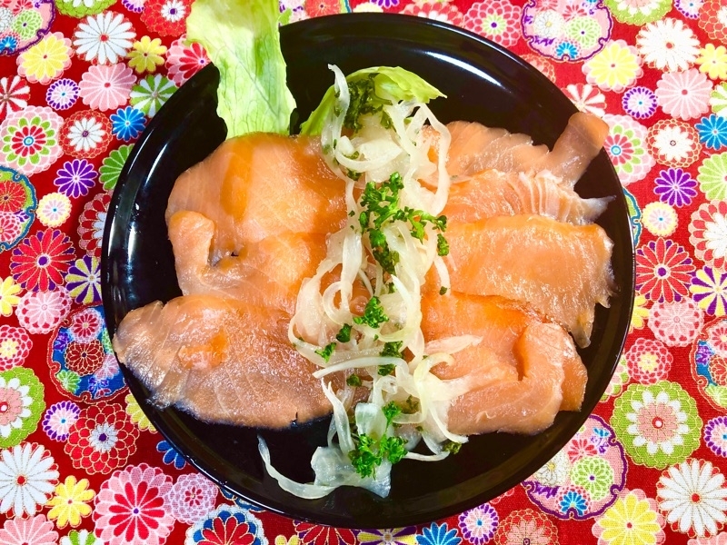 スモークサーモンを撮った写真